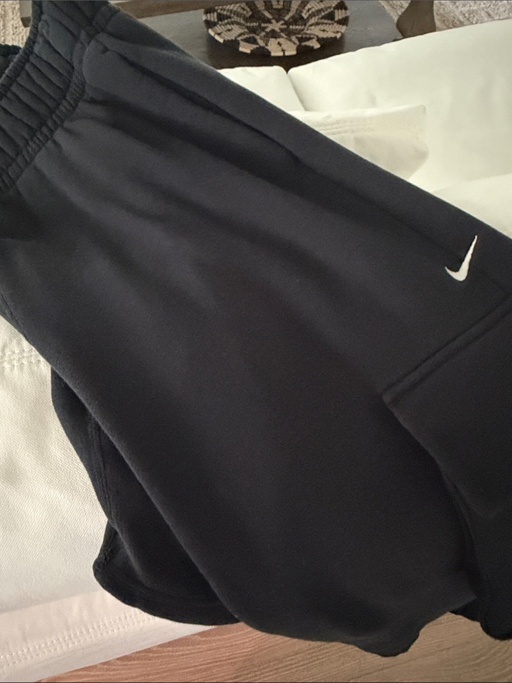 Nike Low Rise Oversized French Terry Open Hem Sweatpants